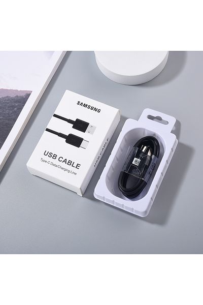 Choice 1.2m Black With Box Samsung USB Type C Cable Fast Charging Wire Line for Galaxy A30 A40 A50 A60 A70