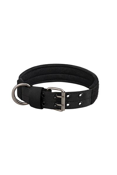 Choice M Black 1pc Medium To Large Nylon Tactical Pet Dog Collar - Adjustable And Durable, Suitable For Med