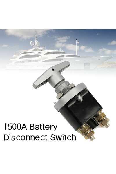 switchdoctor 12-24V 1500 Amp Heavy Duty Battery Kill Switch with Rush Keep It Clean Muscle Car Battery Isolato...