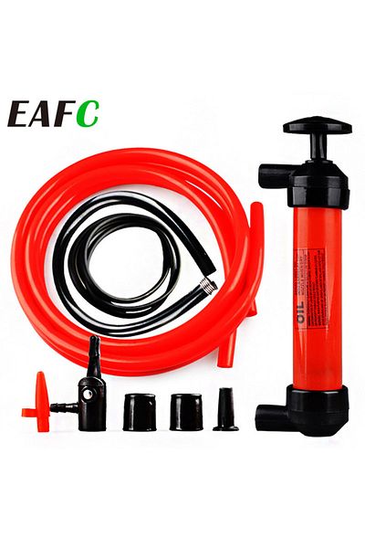 EAFC 1 قطعة مضخة زيت يدوية محمولة أنبوب سيفون يدوي خرطوم سيارة نقل الغاز السائل مصاصة شفط عالية الجودة...