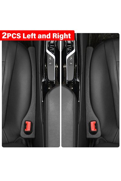 Choice 2pcs Black Car Seat Gap Filler Universal Pu Leak-proof Filling Strip Anti-drop Seat Gap Strip With H