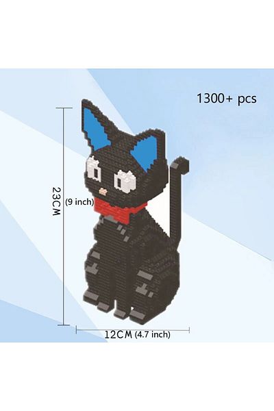 Choice Black Cat Charming Shiba Inu Or Black Cat Building Block Kit (IN BAG) Delightful Pet Models For Crea