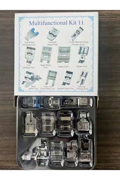Choice 11 Pcs 11 Sewing Machine Presser Feet With Glove Compartment For Brother Singer Janome Babylock Kenm