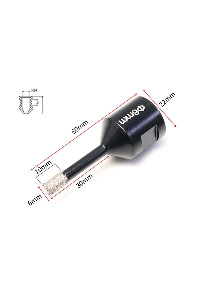 Binoax 1pcs 6mm M14 6-16mm Diamond Dry Drilling Core Bits Ceramic Tile Hole Saw Granite Marble Drill Bits T