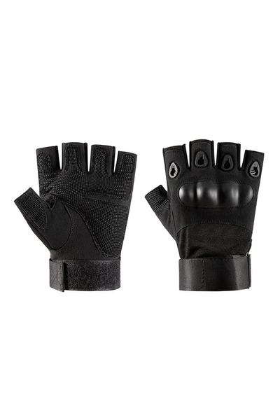 Choice قفازات نصف أصابع سوداء XL نصف أصابع للصيد في الهواء الطلق والتدريب وال...