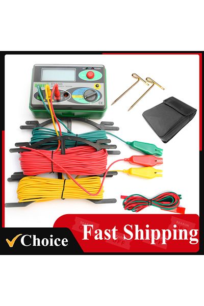 Choice DY4100 Digital Earth Ground Resistance Meter Megohmmeter 0-2000 Ohm Instruments Inspection Electr...