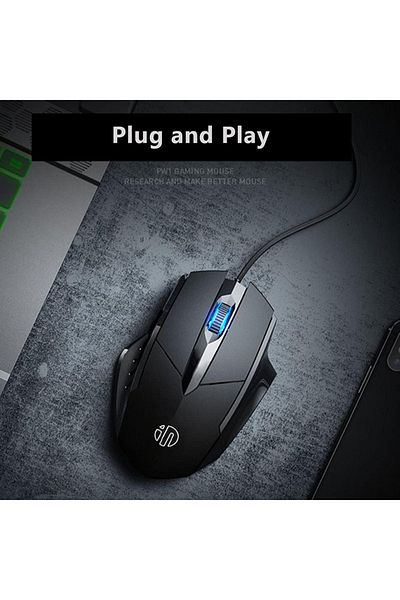 Choice Black Inphic W1 Usb Computer Mouse, Silent Mouse 3 Button Wired Mouse, Office And Home Mouse, Ergono