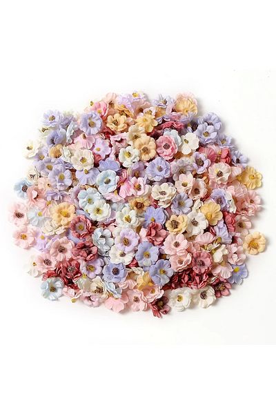 Choice 30pcs Mixed Colors 30pcs Mini Artificial Rose Flowers Heads Silk Fake Flowers For Home Dceor Wedding