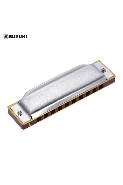 Choice SUZUKI Folkmaster Blues Harmonica Standard Key of C A B E F G Key 10-Hole 20 Tones Diatonic Blues...
