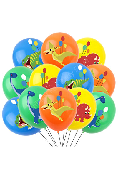 Choice كما في الصورة، باقة بالونات لاتكس على شكل ديناصور، مقاس 12 بوصة، غابة ...