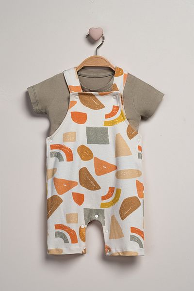 Baby Fou T-Shirt and Salopet Set - Set of 2