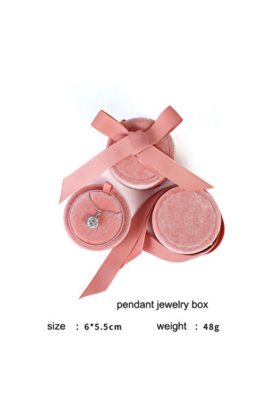 Choice قلادة 6x5.5 سم مصنوعة يدويًا من المخمل العتيق، صناديق هدايا، صندوق تخز...