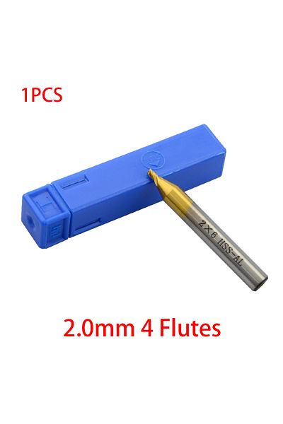 Choice 2.0mm Chkj High Quality 1.0-3.0mm Hss Titanium End Milling Cutter Engraving Edge Cutter Cnc Bits End