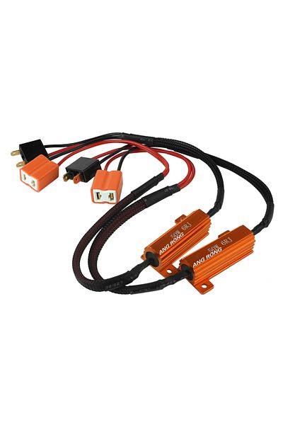 Choice ANGRONG 2X H7 LED Load Resistors 50W 6 ohm Stop Car Light Flicker Cancel Error Message