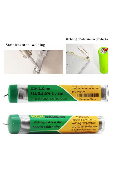 Choice 1.0mm 5Pcs Special Solder Wire Welding Stainless Steel Welding Aluminum Nickel ProductsContaining sp