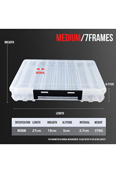 Choice 319 TAIYU 10/14/18 صندوق أدوات صيد كبير مزدوج الجوانب لتخزين الطعوم ال...