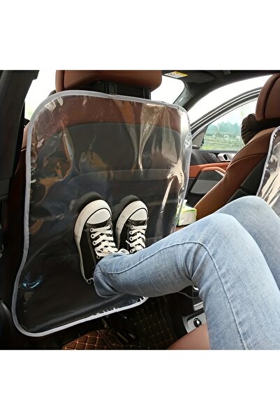 Choice واقي مقعد خلفي شفاف أسود للسيارة، مقاوم للانزلاق والركل والأوساخ، يحمي السيارة