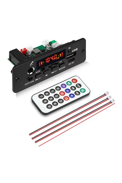 kebidu 2x5w 10w Digital Amplifier Mp3 Decoder Board Dc 5v Bluetooth 5.0 Fm Support Microphone Car Mp