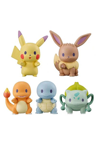 Choice 5pcs/set Pokemon Pikachu Anime Action Figures Ornaments Collection Dolls Model Kawaii Charmander ...