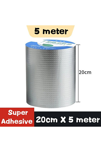 Choice شريط لاصق ذاتي اللصق مقاوم للماء بطول 20 سم × 5 أمتار، شريط مانع تسرب من مادة البوتيل لإصلاح الأسطح، مادة لاصقة محكمة الغلق