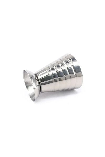 Choice Silver 1pc 75ml Stainless Steel Measuring Cup Cocktail Tools Mixing Drink Accessories Three Scale Wi