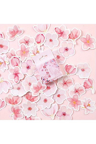 Choice A Mohamm Japanese Cherry Blossoms Planner Flower Diary Deco Paper Small Kawaii Stickers Stationary .