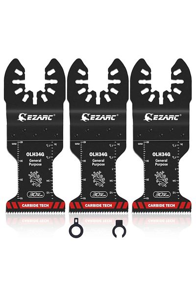 Choice Metal Cutting 3pcs Carbide Sets 3pcs Carbide Oscillating Saw Blades General Purpose Multitool Blades