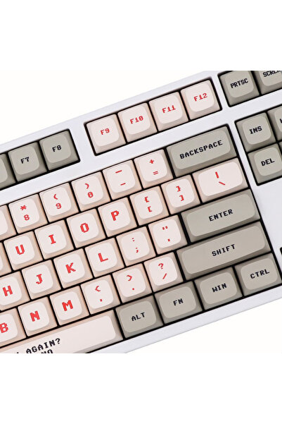 Choice 138 مفتاحًا معبأة في أكياس، 138 مفتاحًا من مفاتيح أنمي ريترو باللونين الأحمر والأبيض، أغطية مفاتيح مصبوغة بطبقة PBT XDA Profile للوحة مفاتيح MX Sw