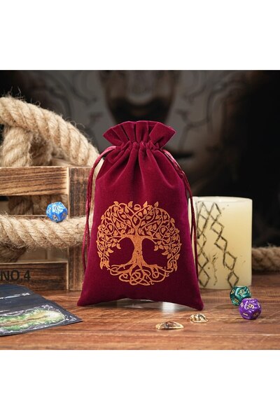 Choice A 5.51x8.66In 1pc Velvet Tarot Cards Storage Bag,Jewelry Coin Makeup D...