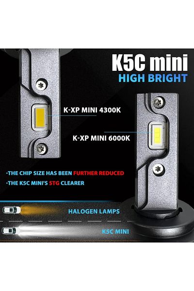 Choice H4 5000k Dawnknight K5c Mini H7 H11 5000k Led Headlight Bulb H11 H1 Hb3 Hb4 12v Led Car Light Bulb 2