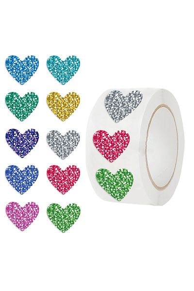 Choice 500pcs 500pcs/roll Cartoon Color Love Sealing Stickers Creativity Diy Pvc Laptop Decals Decoration S