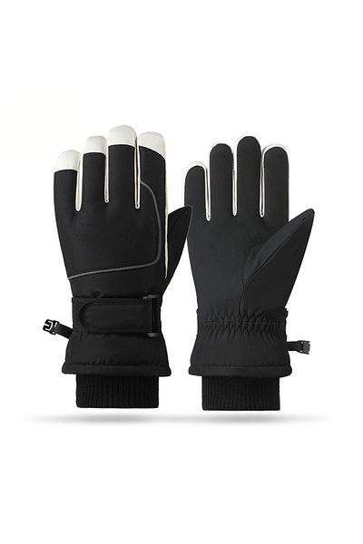 Choice L Black Winter Gloves for Men Women, Waterproof Thermal Snow Ski Gloves Outdoor - Work, Hiking, Skii