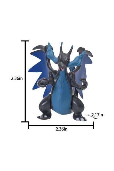 Choice Mega Charizard X 2-3inch Pokemon Pvc Action Figure Pikachu Charmander Eevee Figures Dolls Model Anim