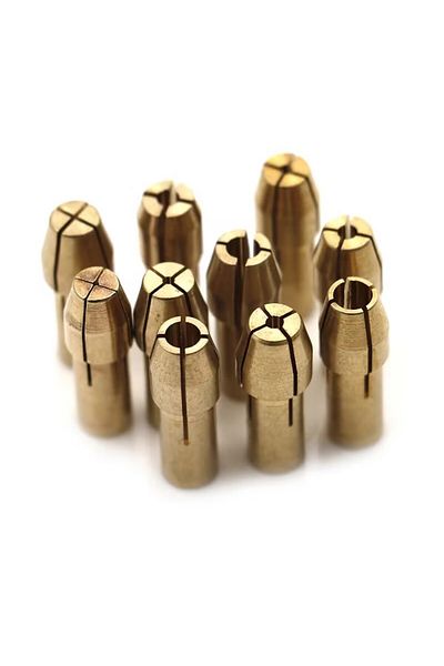 Choice 10Pcs Mini Drill Chucks Adapter 0.5mm-3.2mm Dremel Mini Drill Chucks Chuck Adapter Micro Collet B...