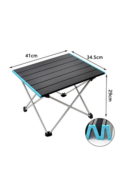 Choice طاولة تخييم قابلة للطي وخفيفة الوزن للغاية، مقاس متوسط، مصنوعة من الأل...
