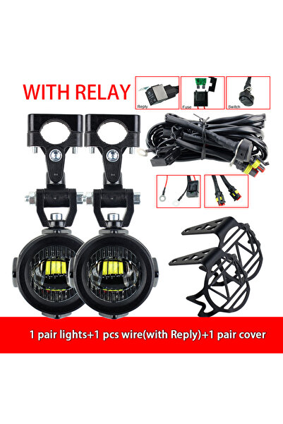 Choice1 1 Set with Relay LED Lamp Assembly Auxiliary Lights for BMW R1200GS F...