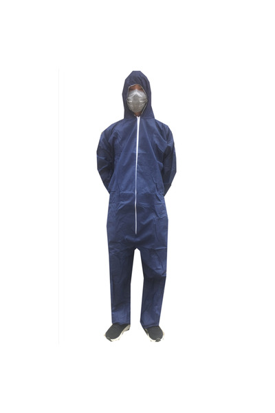 Choice بدلة عزل صحية للاستخدام مرة واحدة مقاس XL PP-أزرق داكن-30 جم، ملابس سل...