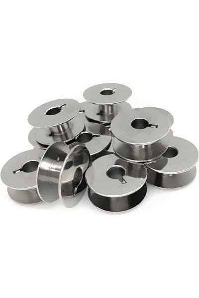 Choice 10 Pcs 55623s 10-100 Pcs Sewing Machine Metal "l" Bobbins (55623S) For Singer Brother Janome Bernina