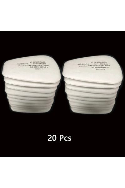 Choice 20pcs 5n11 Dust Cotton Filter Paper 501 Holder For 3m 6001/6200/7502/6800 Chemical Spraying Painting
