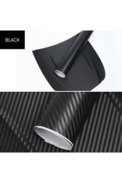 Choice ملصقات سيارة من ألياف الكربون ثلاثية الأبعاد باللون الأسود مقاس 30 × 1...