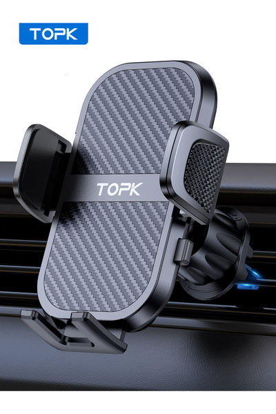 Choice حامل هاتف السيارة TOPK Air Vent، [مناسب للهواتف الكبيرة والحافظات السم...