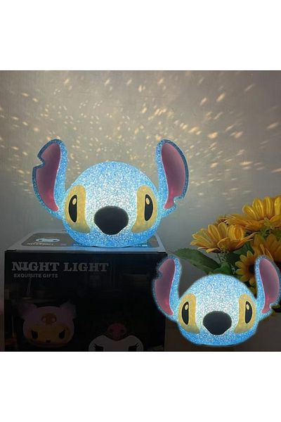 Choice Disney Stitch Particle Projection Night Light Cartoon Lilo And Stitch 3d Doll Reading Lamp Usb Cr...