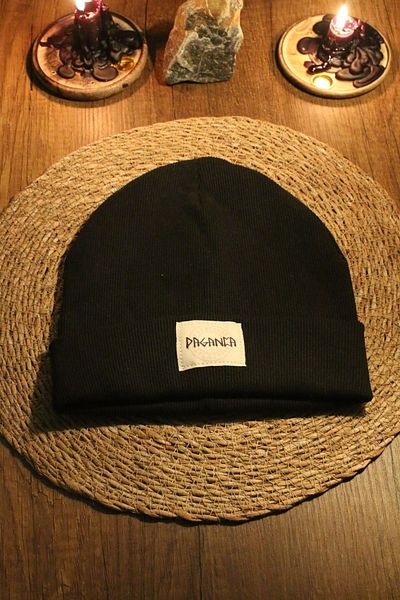 Paganca Гъвкава унисекс черна шапка