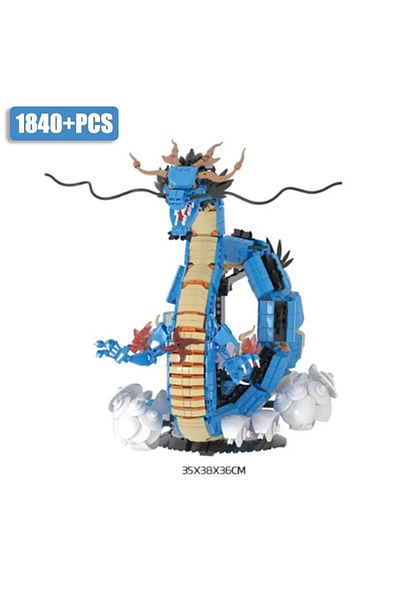 Choice 1840 قطعة من مكعبات بناء من سلسلة One Anime Piece بدون صندوق، مكعبات Kaido Dragon، نموذج Diy، تجميع، أزرق، Drago