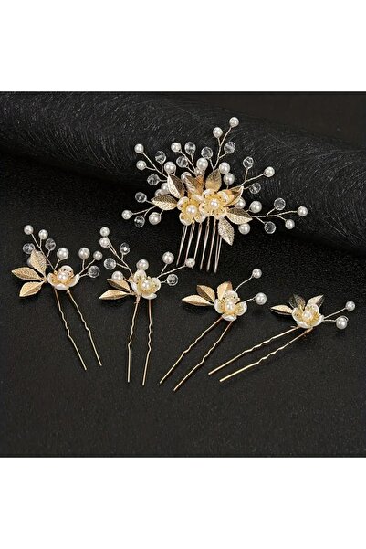 Choice مجموعة إكسسوارات الشعر الفاخرة المصنوعة من الكريستال S070 مكونة من 5 ق...