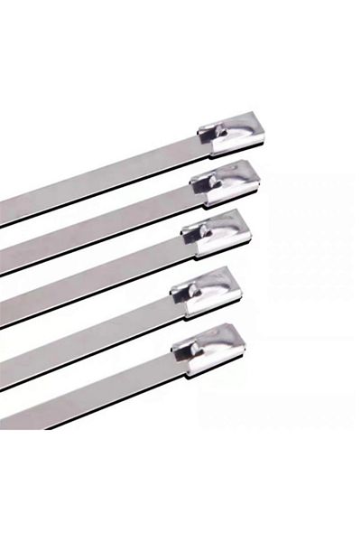 Choice 10/20pcs Stainless steel metal Cable Ties tie Zip Wrap Exhaust Heat Straps Induction pipe 4.6mm w...