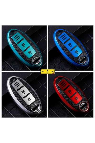 Choice Sliver C Tpu Leather Car Key Case Cover For Nissan Leaf Micra Qashqai J11 J10 X Trail T32 Versa Note