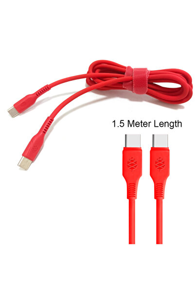 Choice1 كابل شحن الطاقة السيليكوني الأصلي من Pine64 USB Type-C إلى TypeC بطول...