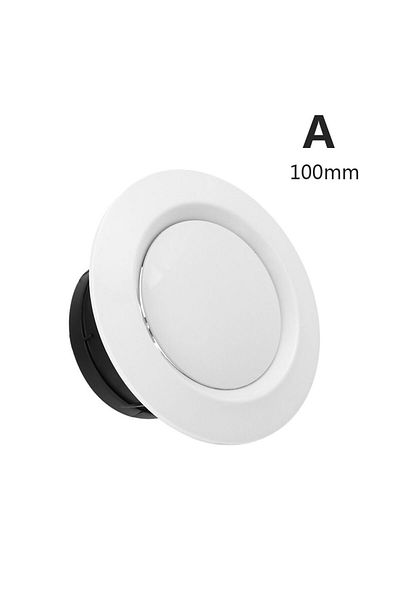 Choice A-100mm Adjustable Air Ventilation Cover Round Ducting Ceiling Wall Hole Abs Air Vent Grille Louver