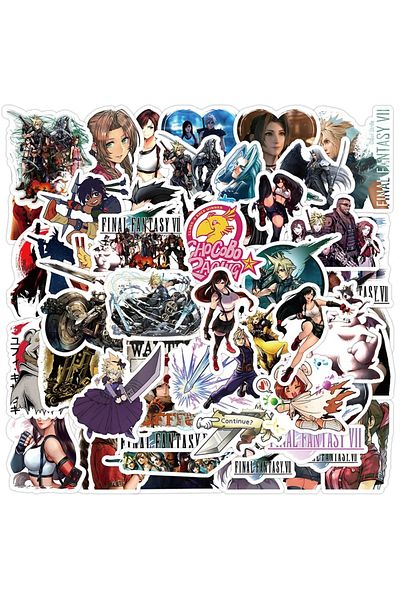 Choice 60pcs 10/30/60pcs Games Final Fantasy Stickers Warrior Of Light Cloud Strife Sticker Laptop Skateboa